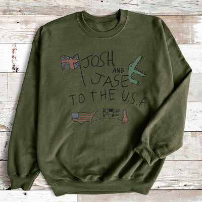 Josh And Jase To The USA Hoodies & Sweatshirts