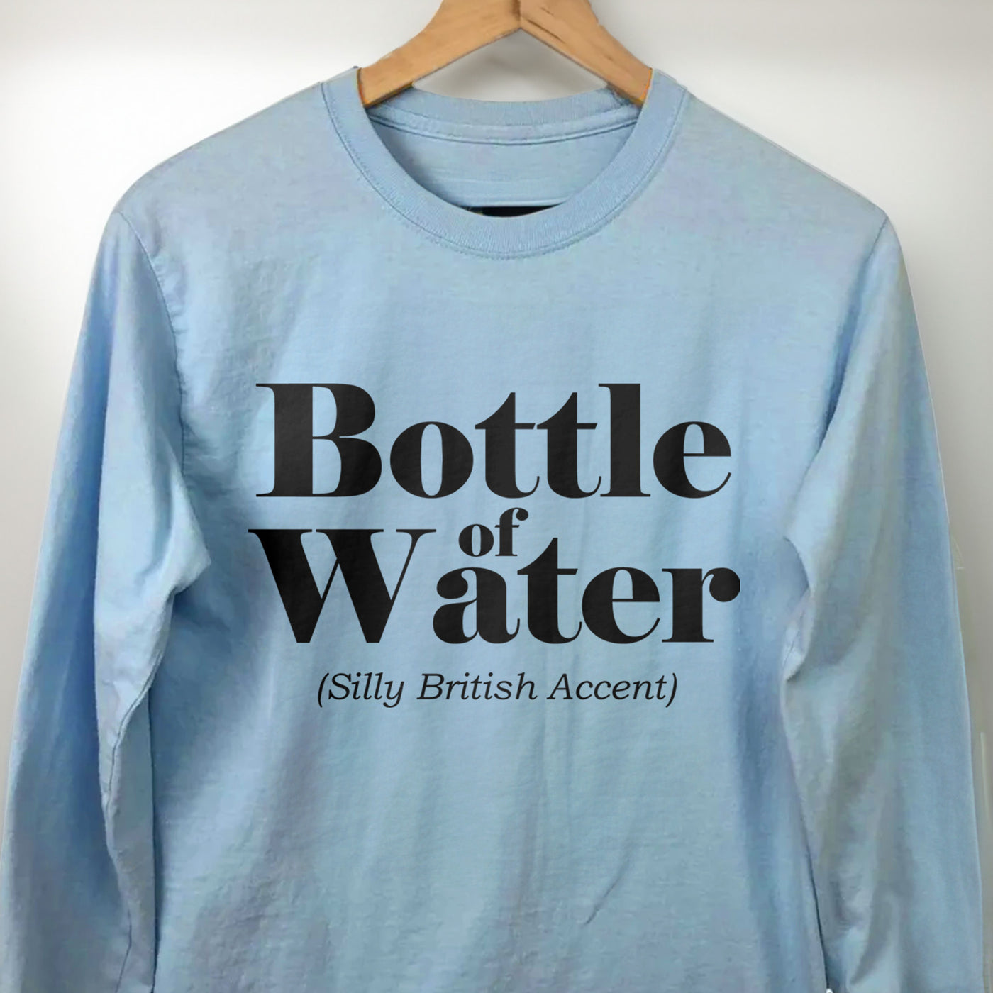 Bottle Of Water Silly British Accent Men's Apparel