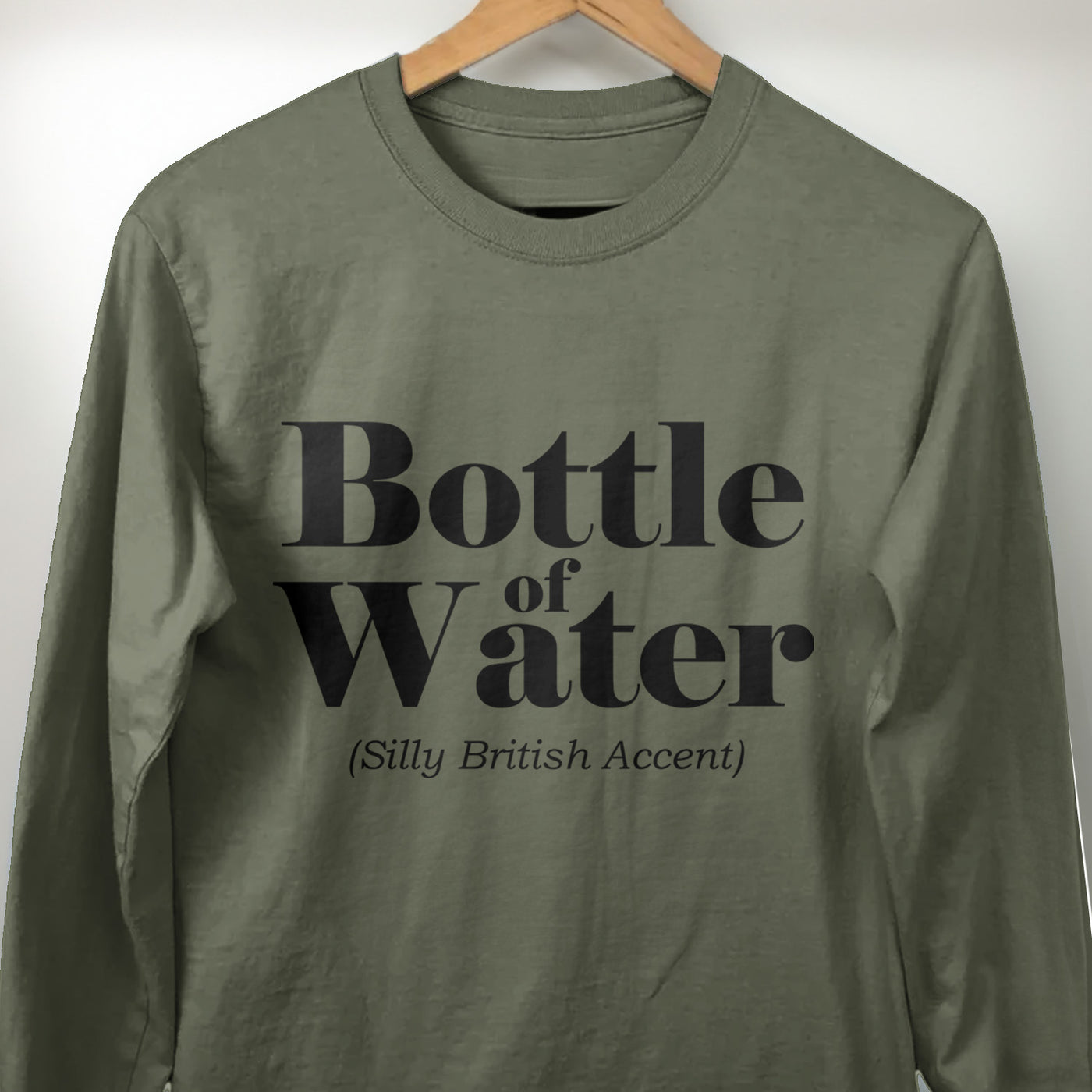 Bottle Of Water Silly British Accent Men's Apparel