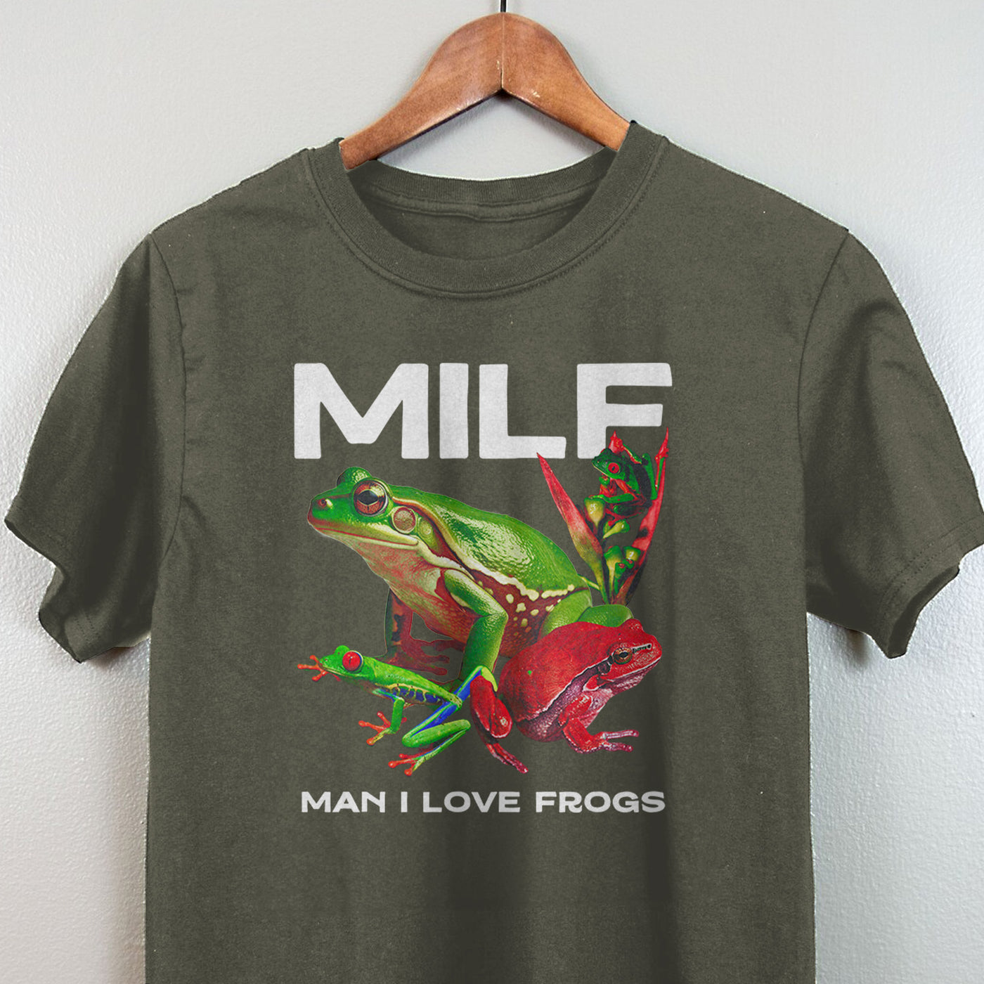 Man I Love Frogs Men's Apparel