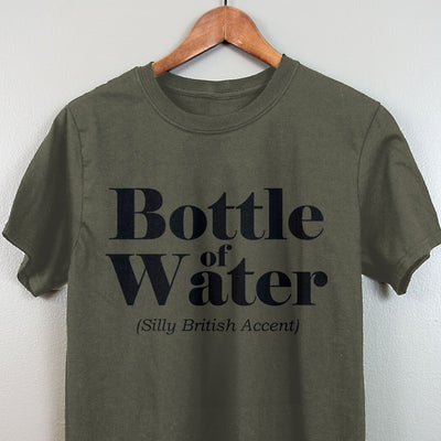 Bottle Of Water Silly British Accent Men's Apparel